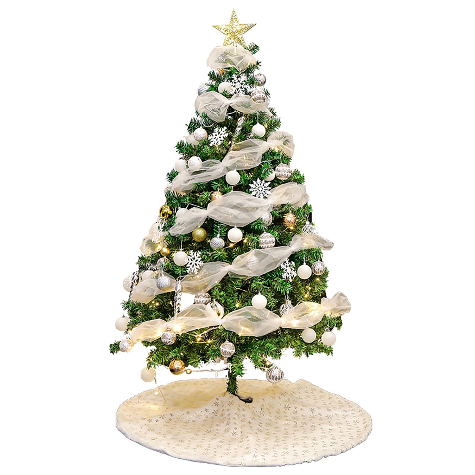 Amazon.co.jp: クリスマスツリー 120cm オーナメントセット ヌード